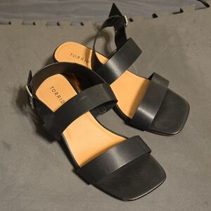 Torrid Black Block Heel Sandals 12ww